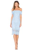 Squiggle Lace Off Shoulder Dress