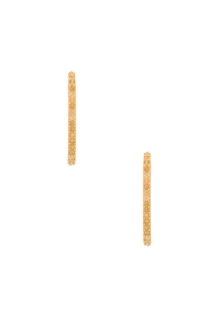 Mini Pave Safety Pin Earring