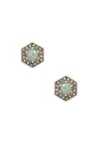 Opal Hex Stud