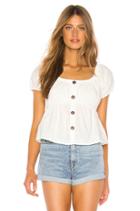 Linen Puff Top