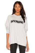 Sequin Brush Logo Sweatshirt