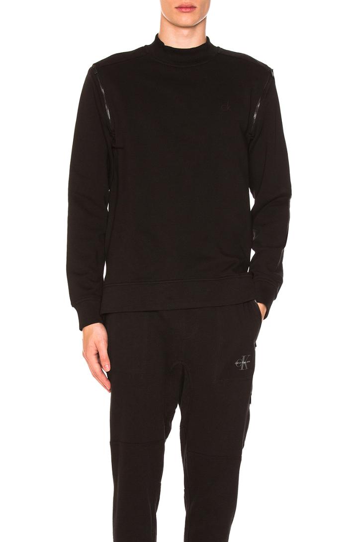 Shoulder Zip Sweatshirt