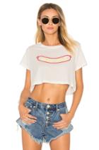 X Revolve Eat Me Cropped Tee