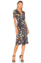 Trapunto Deep V Dress