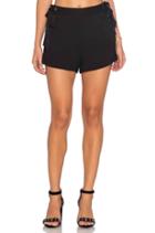 Woven Lace Up Short