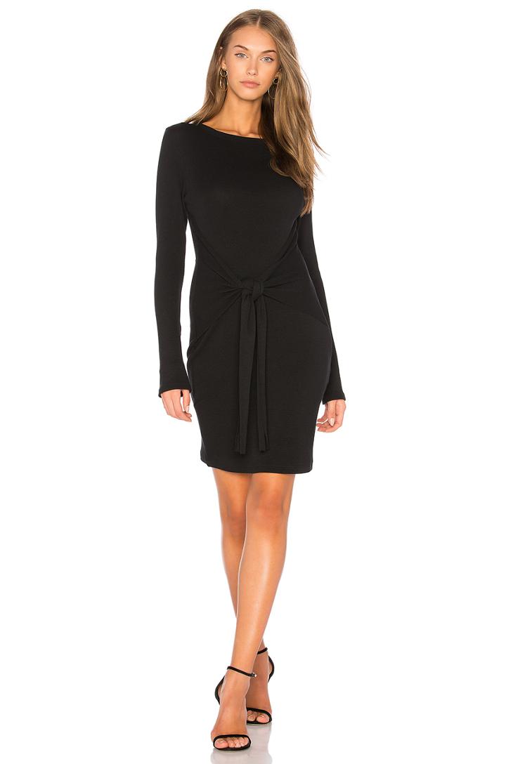 Pique Tie Front Dress