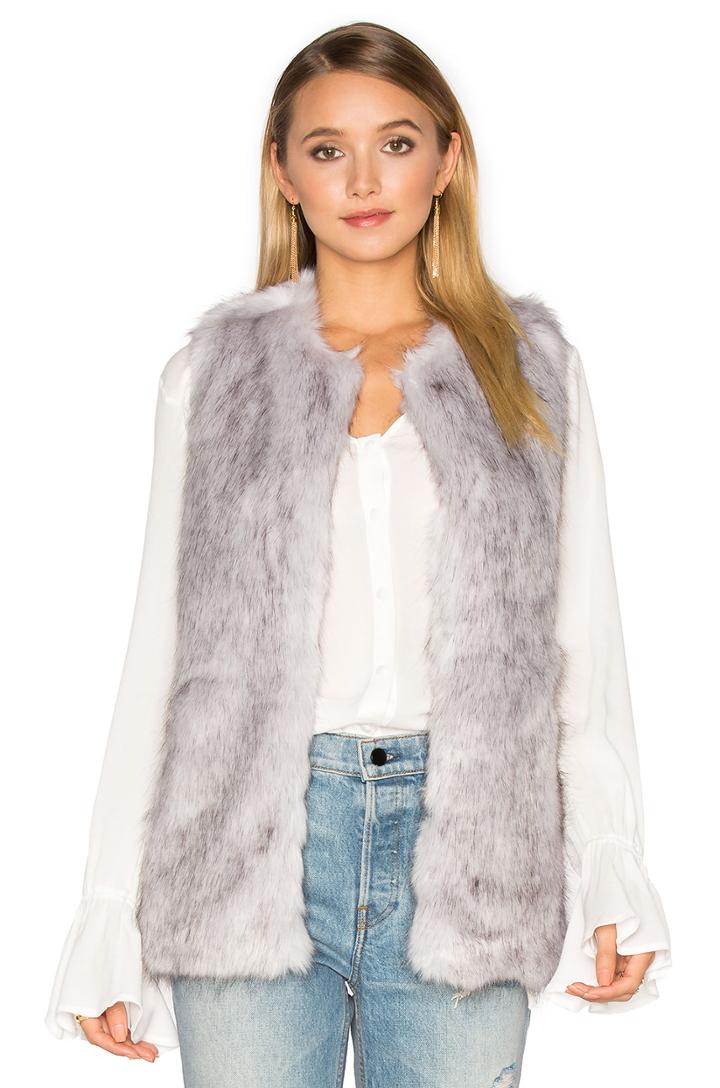 Silver Lining Faux Fur Vest