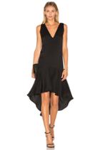 Deep V Flounce Dress