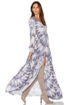 Compass Long Sleeve Maxi Dress