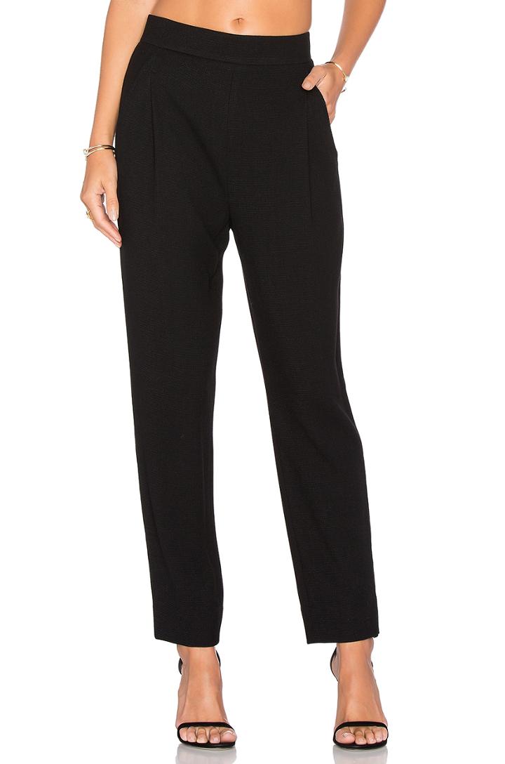 Waffle Knit Pleat Pant