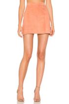 Platina Suede Mini Skirt