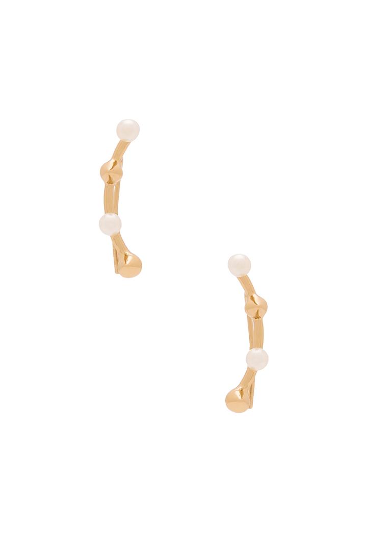 Pearl Cone Climber Earring