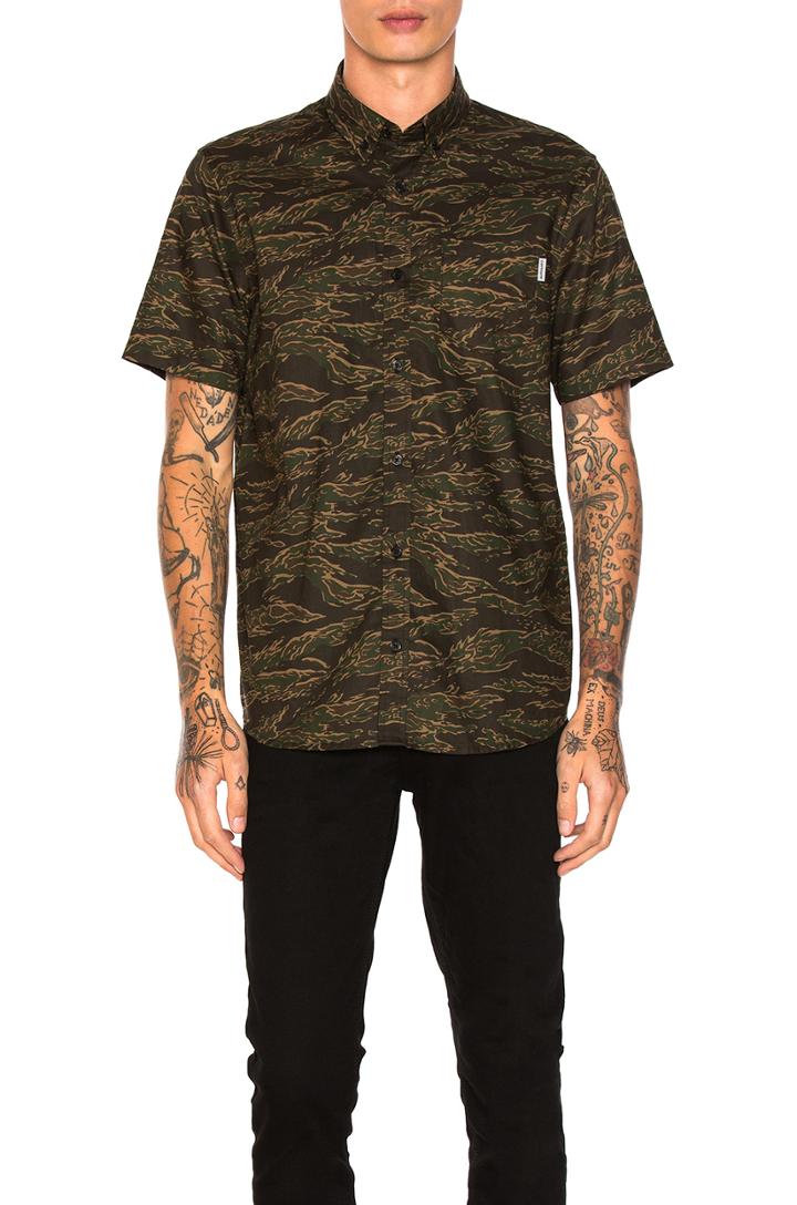 Camo Tiger Button Down