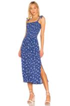 Tie Shoulder Smocked Maxi Dress