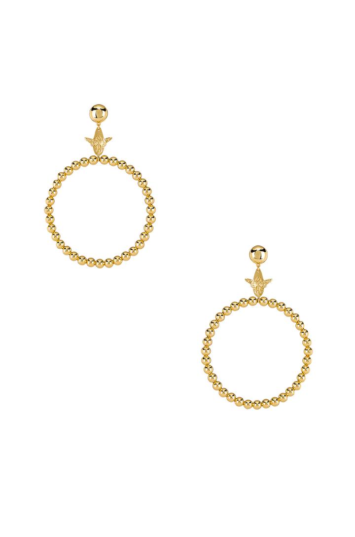 Bee Hoop Earrings