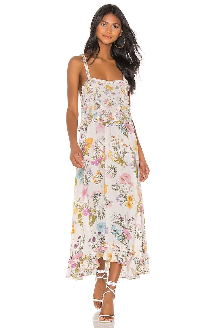X Revolve Wild Bloom Strappy Dress