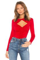 Gathered Front Knotted Neck Top