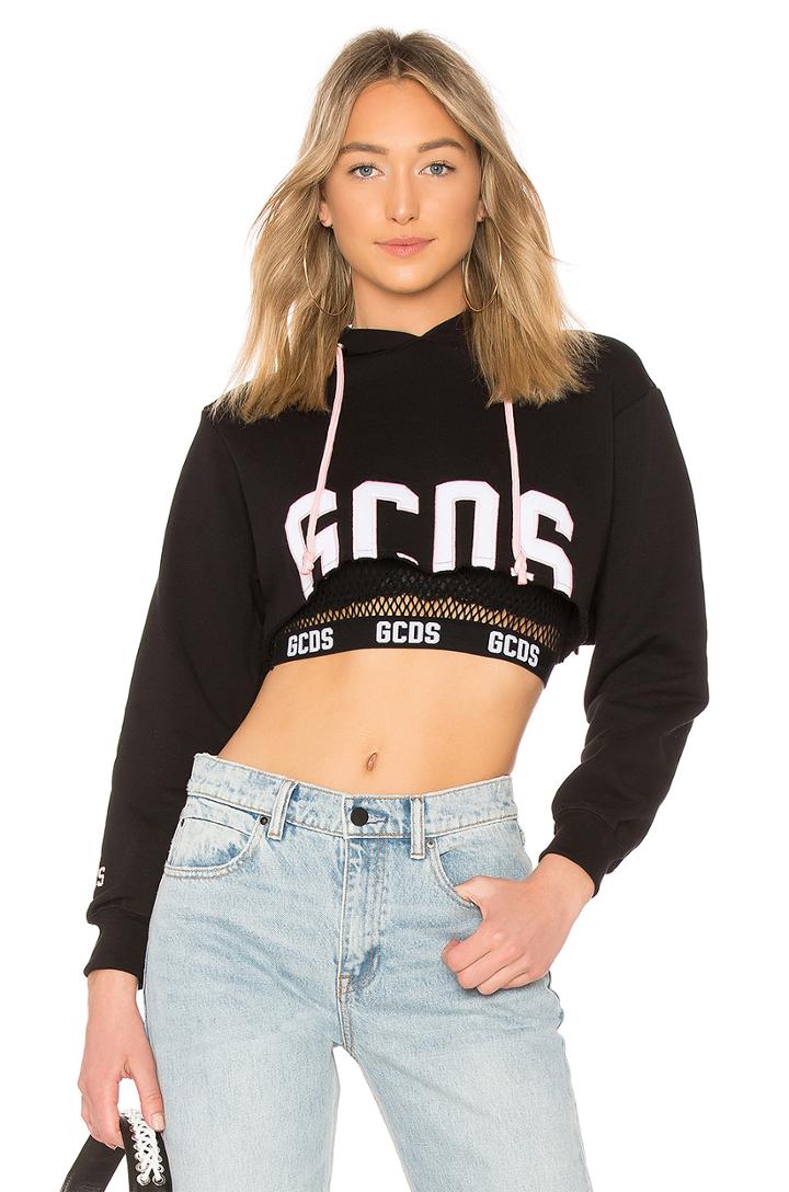 Logo Crop Hoodie