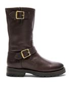 Natalie Mid Engineer Shearling Lined Boot