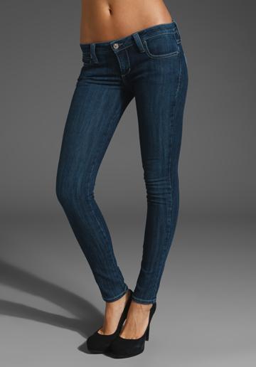Frankie B. Jeans Luck-My Love Skinny in Blue Poisson