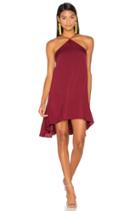 Silk Cascade Halter Dress