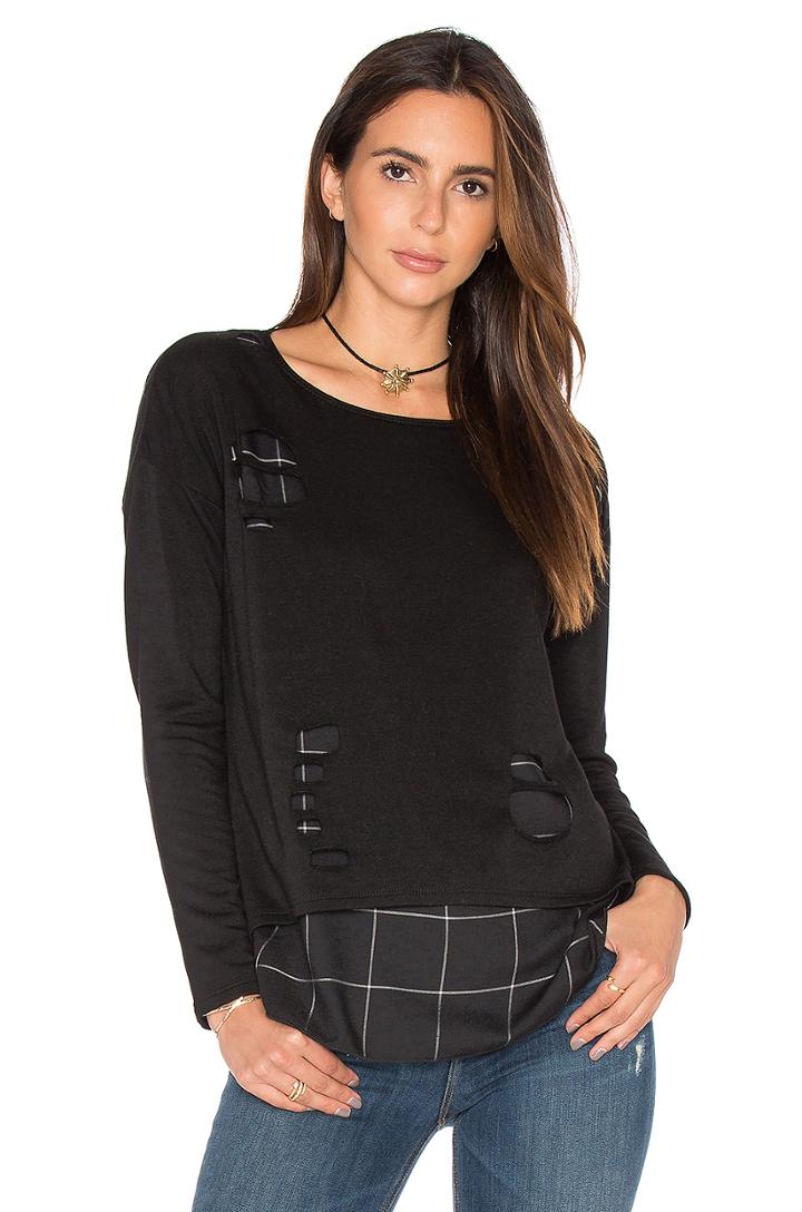 Brooklyn Plaid Sweatshirt