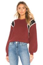Crop Balloon Crew Sweater