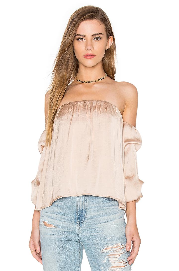 Caught Sleeve Bustier Top