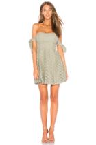 Off The Shoulder Sleeve Tie Lace Dress