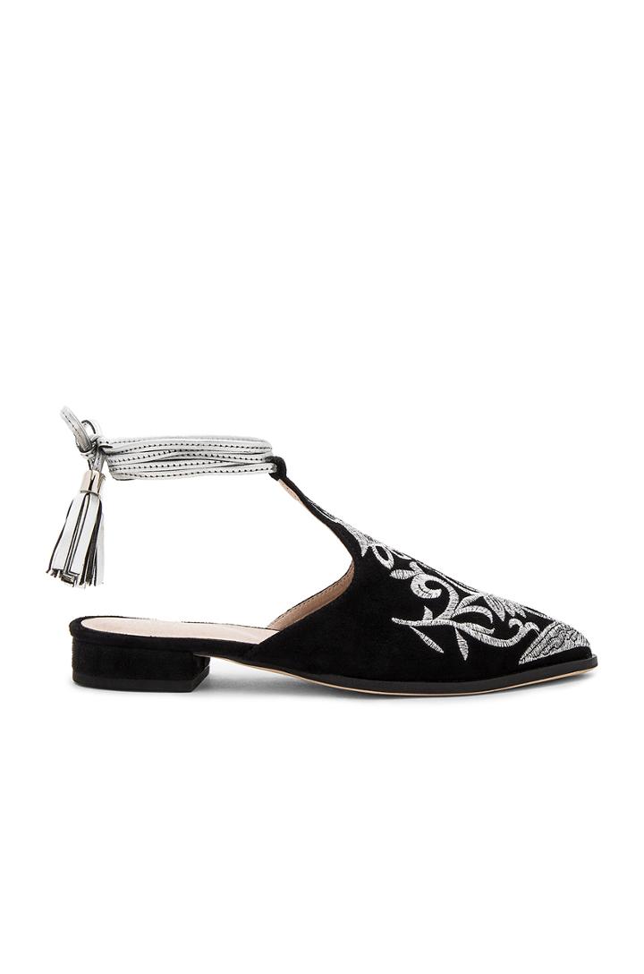 X Revolve Kate Embroidered Slide