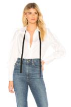 Ruffle Sleeve Tie Blouse