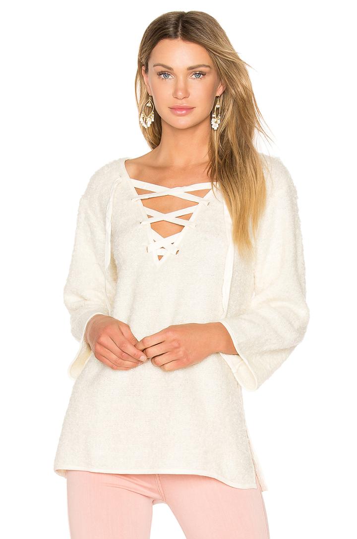 Larch Lace Up Top