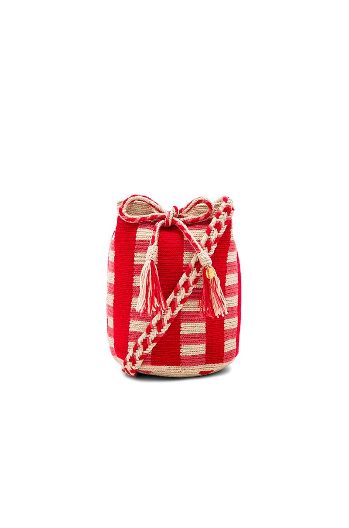 Medium Stripe Bucket Bag
