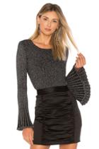 Rib Flare Sleeve Sweater