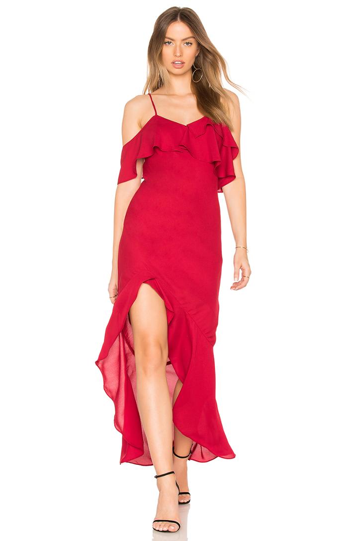 High Low Ruffle Dress