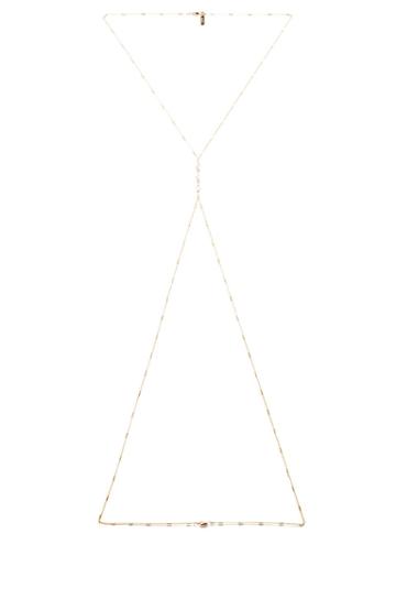 Vanessa Mooney My Melody Body Chain In Metallic Gold