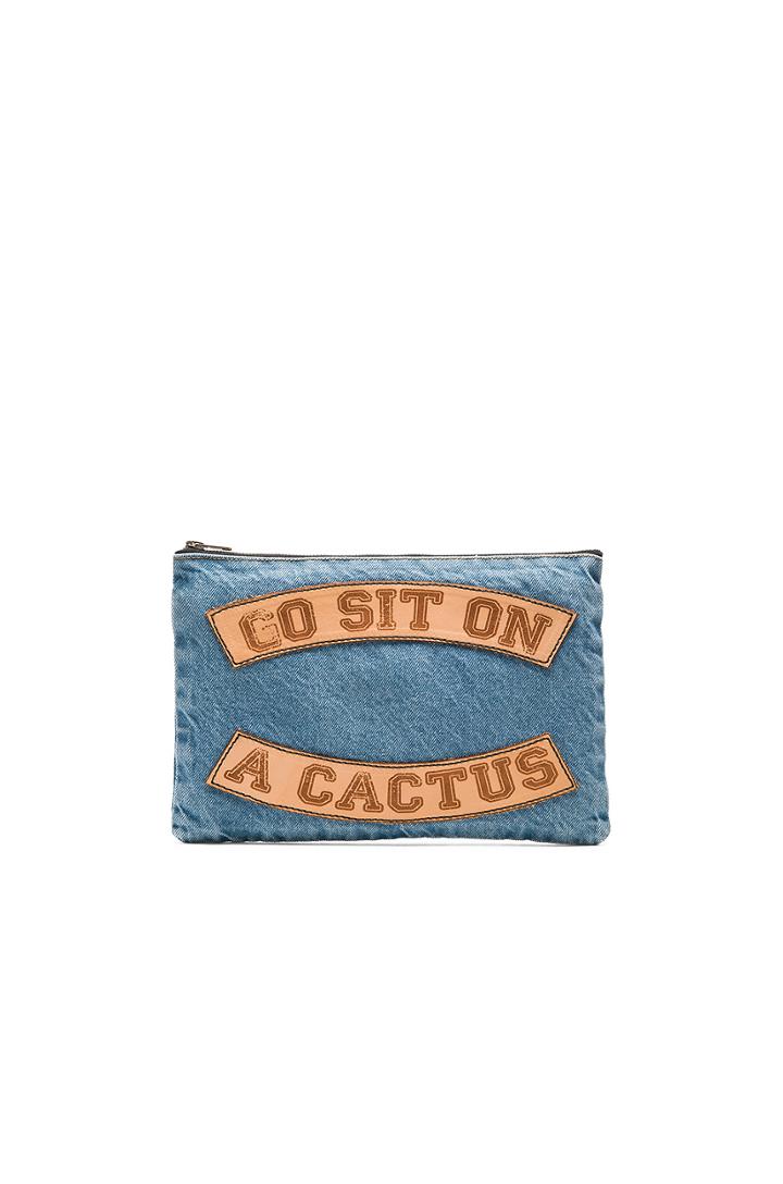 X Revolve Go Sit On A Cactus Clutch