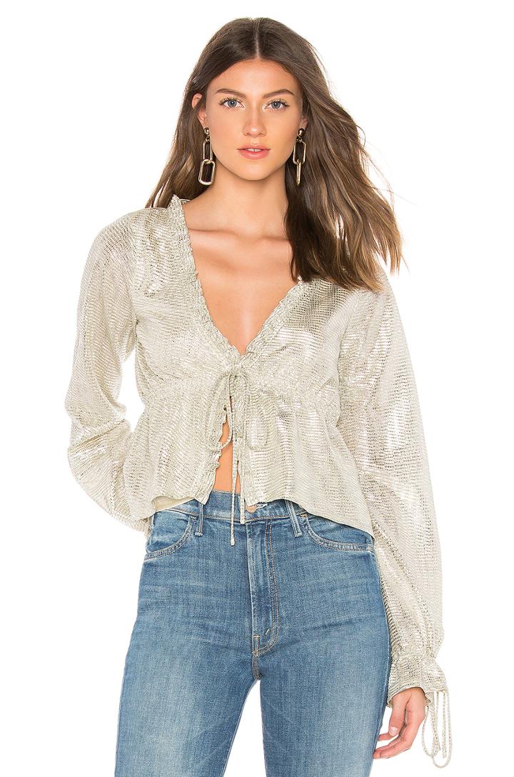 Liza Tie Front Top