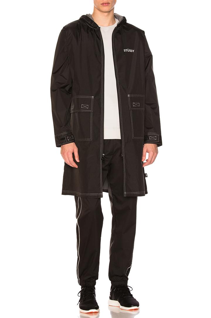 Contrast Stitch Parka