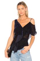 Velvet Ruffle Top
