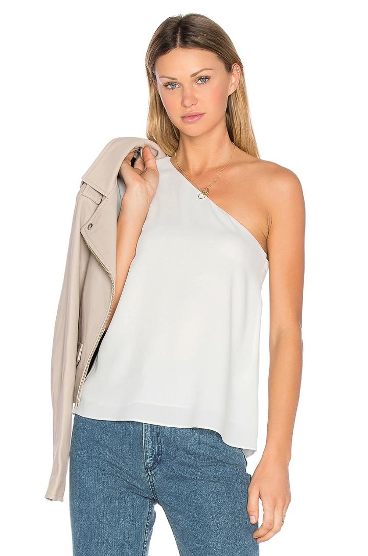 One Shoulder Ruffle Top
