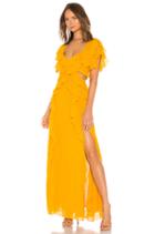 X Revolve Georgette Backless Gown