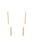 Scattered Pave Hook Earrings