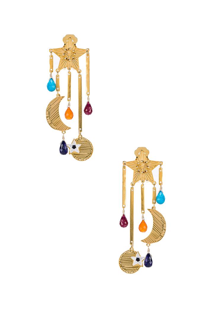 Estrella Magica De Arcoiris Earrings