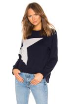 Star + Heart Cashmere Blend Crew Neck Sweater