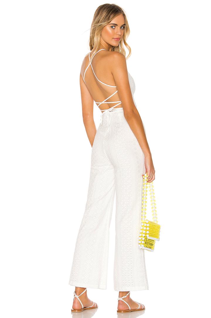 Katherine Lace Up Back Jumpsuit