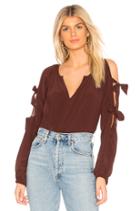 Silk Slit Tie Sleeve Blouse