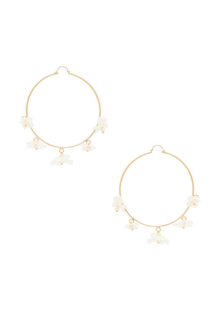White Flower Hoops