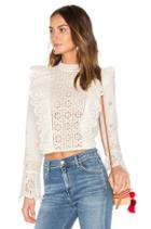 Exploded Eyelet Ruffle Top