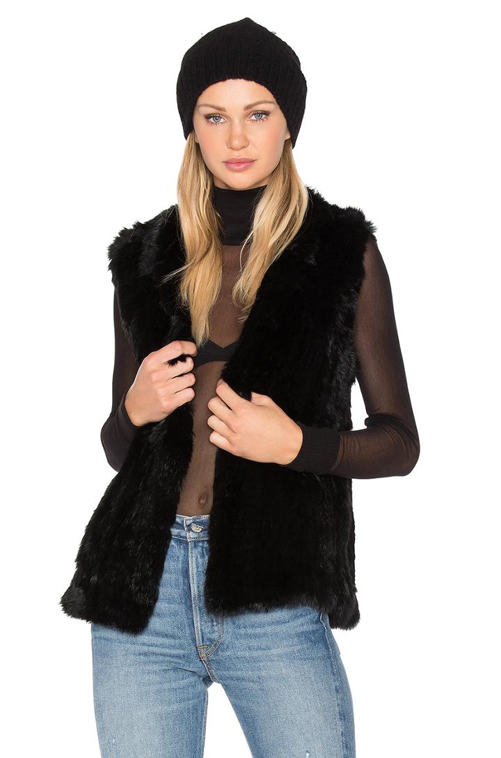 Denver Rabbit Fur Vest